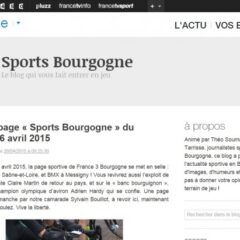 Le Circuit dans la page « Sports Bourgogne » de FR3