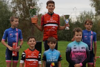 Cyclo Cross de Verdun sur le Doubs FSGT: Hugo ANTUNES , Mathieu PERROUX, Pierre Fabien DAUVILLAIRE Champions départementaux