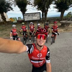 Entrainement de l&rsquo;école de vélo sur les pentes du Mont-Saint-Vincent