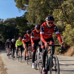 Les coureurs Creusotins au départ de la TRAIN HARD CLASSIC